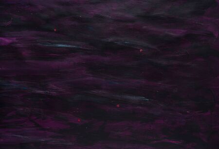 Purple Color Paint Strokes on Canvas Surface.の写真素材