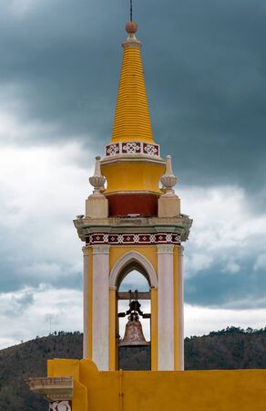 Mexican Colonial Traditional Bell Tower Church in Guanajuato Mexico.の写真素材