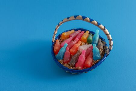 Traditional Mexican Candy Sweetmeats with a Bottle shape.の写真素材