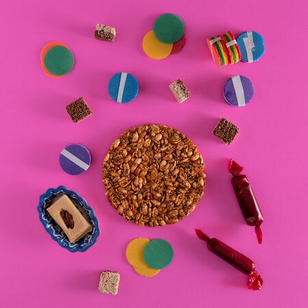 Typical Mexican Candy, Variety of Candies from Mexico.の写真素材