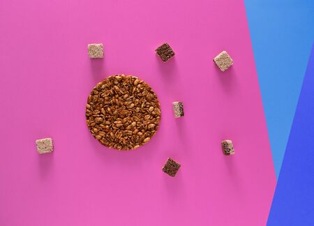 Peanut and Natural Seeds Mexican traditional candy.の写真素材