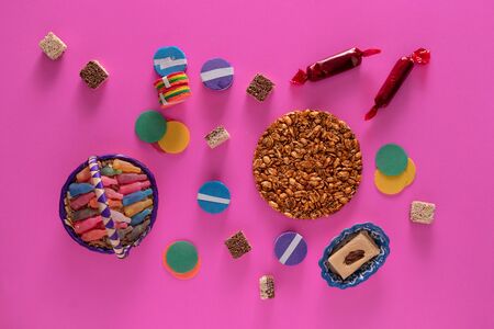 Typical Mexican Candy, Variety of Candies from Mexico.の写真素材