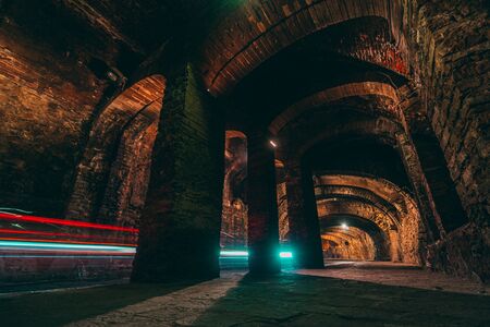 Underground Tunnel Street in Guanajuato Mexico.の写真素材