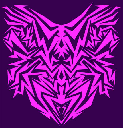 Cyber abstract intricate vector, Tecno lines design.のイラスト素材