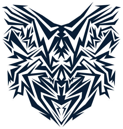 Cyber abstract intricate vector, Tecno lines design.のイラスト素材