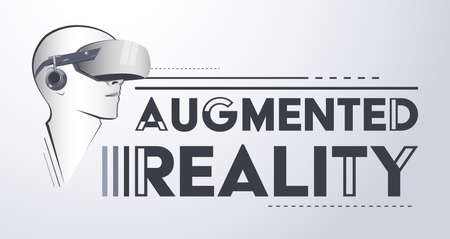 Augmented Reality Design Emblem vector illustration.のイラスト素材