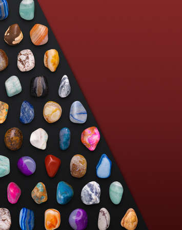 Gemstones Variety Composition 3D illustration Render ready for designの写真素材