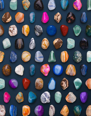 Gemstones Variety Pattern 3D illustration Render ready for designの写真素材