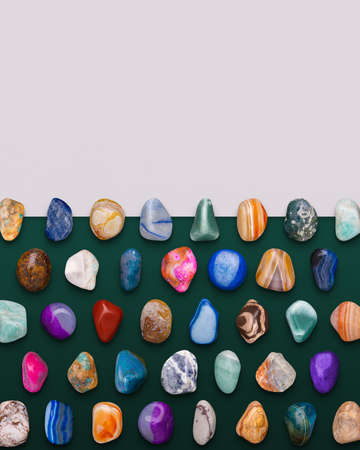Gemstones Variety Composition 3D illustration Render ready for designの写真素材