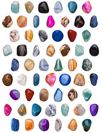 Isolated Gemstones Variety Composition 3D illustration Render ready for designの写真素材