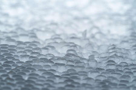 Close-up on a painting made in oil painting. Macro photographyの写真素材