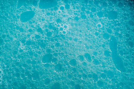 Abstract photo showing blue bubbles pattern. Photo taken in macro photography.の写真素材