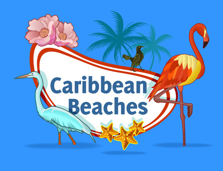 Caribbean beachesのイラスト素材