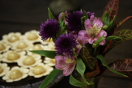 Sweet table at wedding party. Various sweets.の写真素材