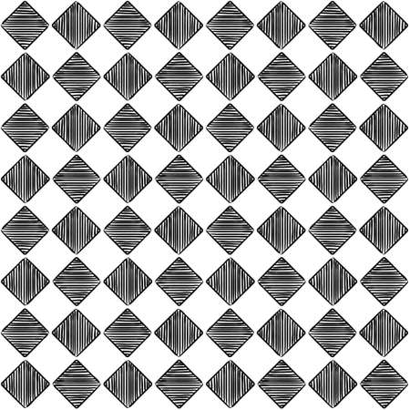 Seamless chess pattern. Vector chess background. Chess cells. Hand drawn checkerboardのイラスト素材