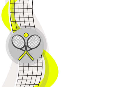 Frame with tennis logo. Template for page or presentation.のイラスト素材