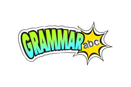Logo for the Grammar school subject.のイラスト素材