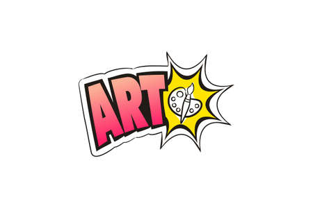 Logo for the Art school subject.のイラスト素材