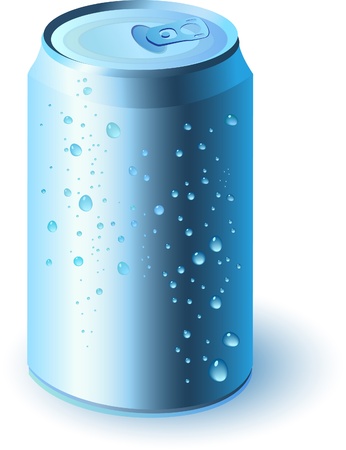Blue drink can のイラスト素材