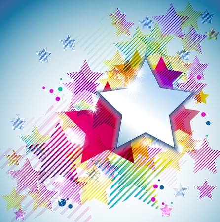 EPS10 star background のイラスト素材