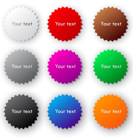 Colorful vector sticker for textのイラスト素材