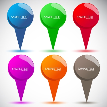 Colorful bubble for speech. Website elements のイラスト素材