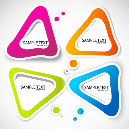 Colorful paper bubble for speechのイラスト素材