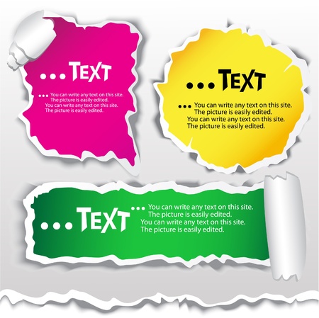 Colorful paper  bubble for speechのイラスト素材