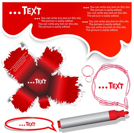 Red  bubble for speechのイラスト素材