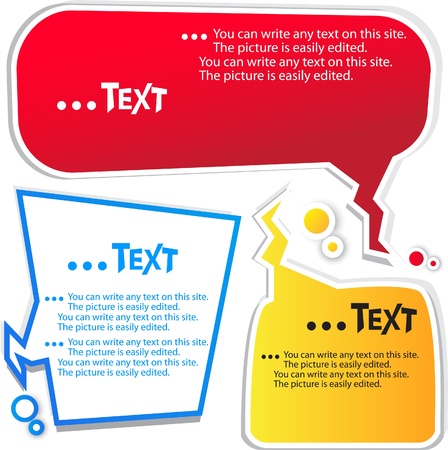 Colorful speech framesのイラスト素材