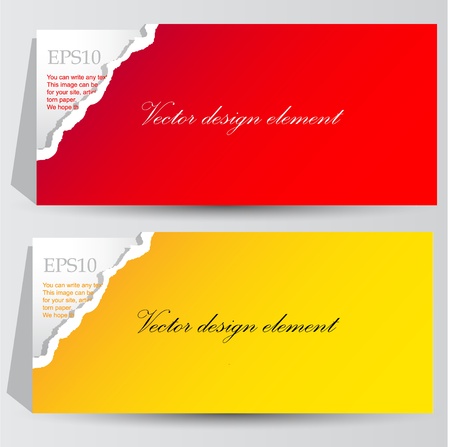 Colorful paper banners for textのイラスト素材