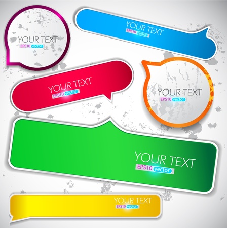 Colorful bubble for speechのイラスト素材