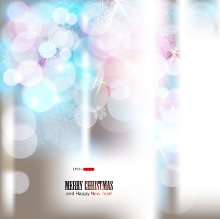 Elegant Christmas background with snowflakes and place for text. Vector Illustration.のイラスト素材