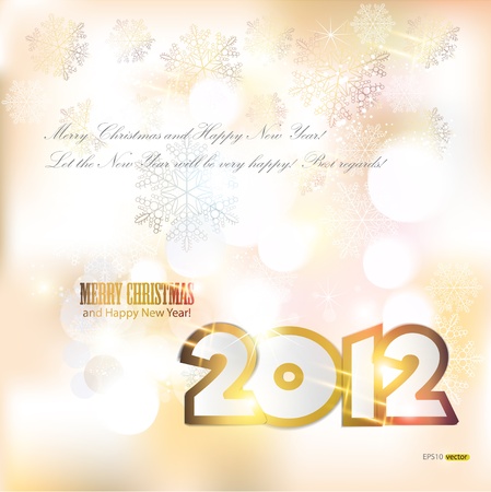 Elegant Christmas background with snowflakes and place for text. Vector Illustration.のイラスト素材