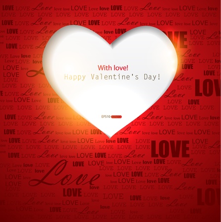 Gift card. Valentine's Day. Vector backgroundのイラスト素材
