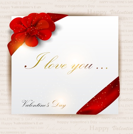 Gift cards with ribbons. background. のイラスト素材
