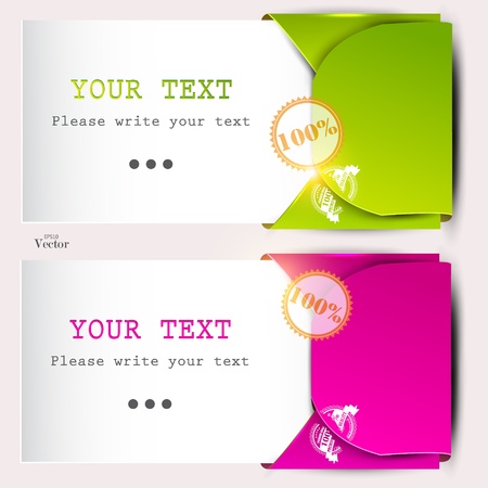Paper sheets with envelopes for textのイラスト素材