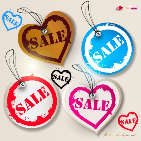 Set of bubbles, stickers, labels, tags "SALE. Vector illustrationのイラスト素材