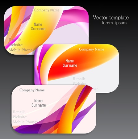 Modern Business-Card Set  Designed in the same styleのイラスト素材