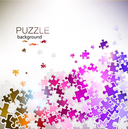 Abstract background made from puzzle piecesのイラスト素材