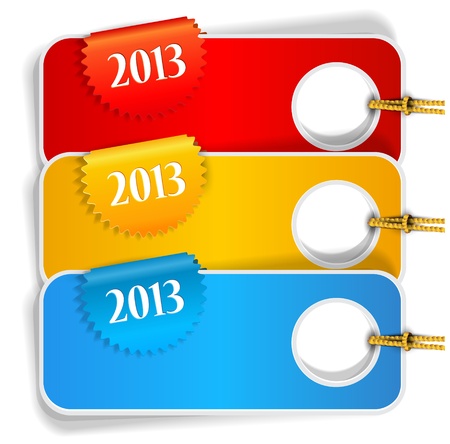 Set of bubbles, stickers, labels, tags illustrationのイラスト素材