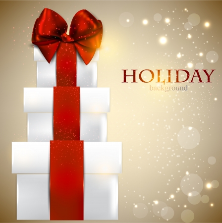 Elegant background with Christmas giftsのイラスト素材