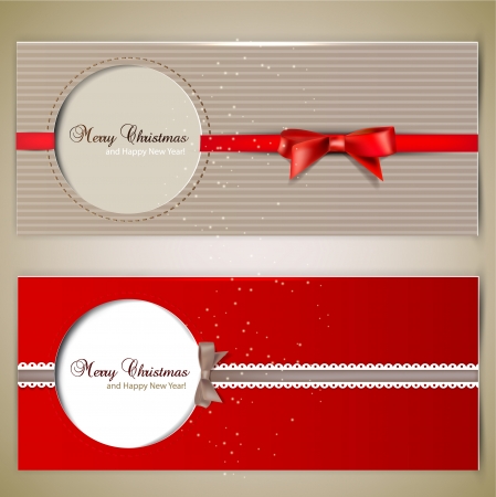 Greeting cards with bows and copy space. Greeting cards with bows and copy space.