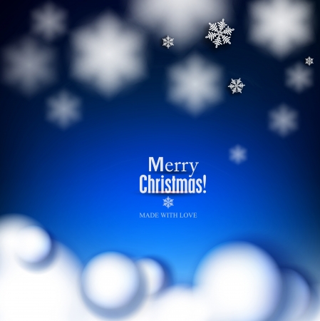 Elegant Christmas background with snowflakes and place for text. Vector Illustration.のイラスト素材