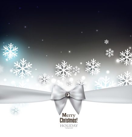 Holiday banner with ribbons. Vector background.のイラスト素材