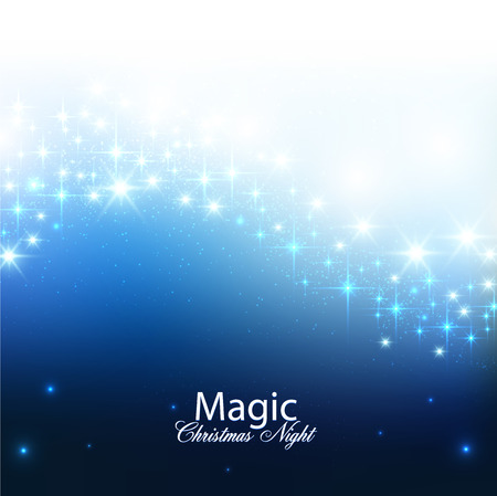Elegant Christmas background with snowflakes and place for text. Vector Illustration.のイラスト素材