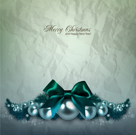 Elegant  background with Christmas garland. Vector illustrationのイラスト素材