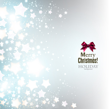 Elegant Christmas background with stars. Vector illustrationのイラスト素材