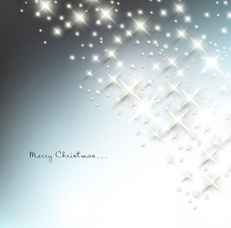 Elegant Christmas background with snowflakes and place for text. Vector Illustration.のイラスト素材