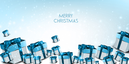 Elegant background with Christmas giftsのイラスト素材